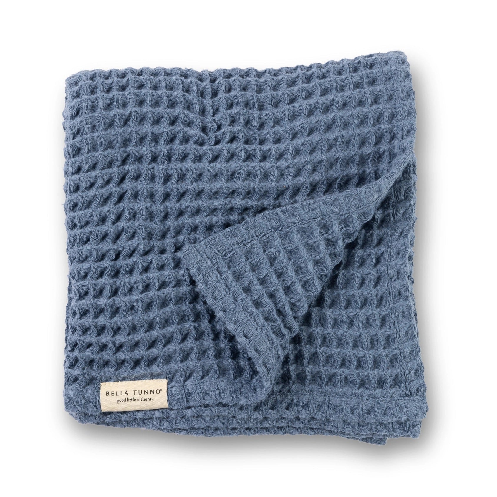 Bella Tunno Waffle Baby Blanket - Rain Blue